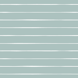 Stripe in White on Blue Lagoon