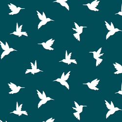 Hummingbird Silhouette in Juniper