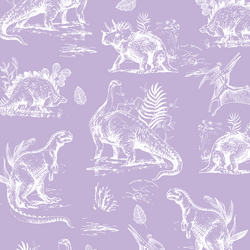 Dinosaurs in Lilac