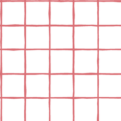 Windowpane in Dahlia on White