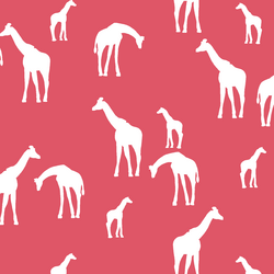 Giraffe Silhouette in Passion