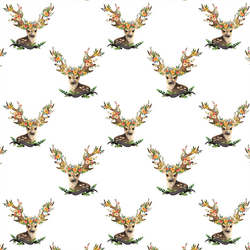 Small Meadow Deer in White