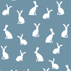 Cottontail Silhouette in Marine