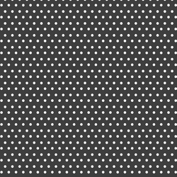 Polka Dots in White on Onyx