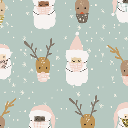 Deer Santa in Multi