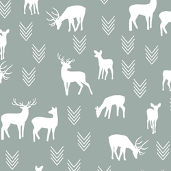 Deer Silhouette in Eucalyptus