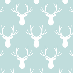 Stag Silhouette in Glacier Blue