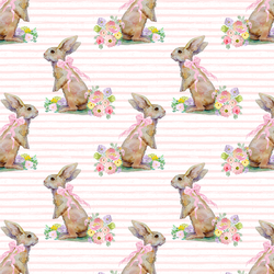 Little Striped Bunny Tales in Pale Pink