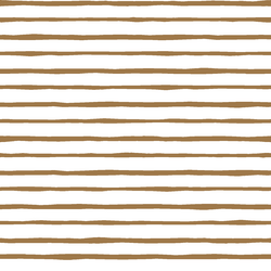 Artisan Stripe in Ochre on White