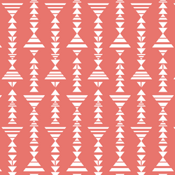 Little Tribal Stripe in Living Coral