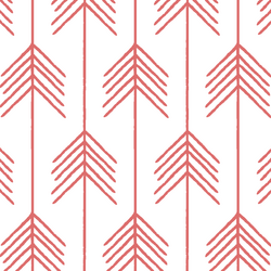 Vanes in Poppy on White