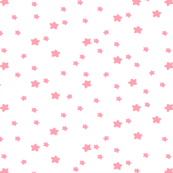 Star Light in Rose Pink on White