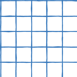 Windowpane in Cerulean on White