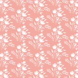 Etched Floral in Rose Pink