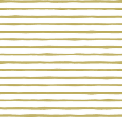 Artisan Stripe in Brass on White
