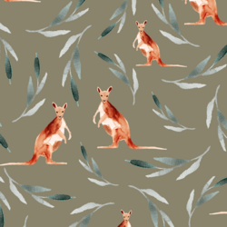 Big Kangaroos in Dusty Olive