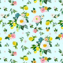 Large Lemon Blossoms in Spring Breeze