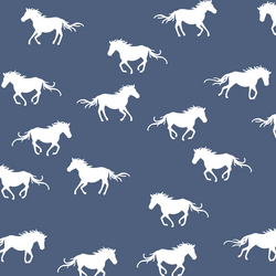 Horse Silhouette in Midnight