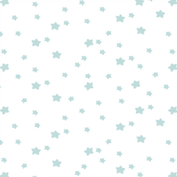 Star Light in Glacier Blue on White