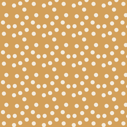 Big Scalloped Polka Dots in Honey Gold
