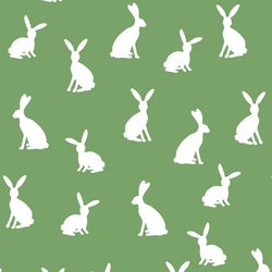 Cottontail Silhouette in Pistachio