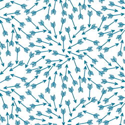 Arrows in Peacock on White