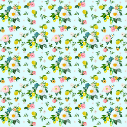 Small Lemon Blossoms in Spring Breeze