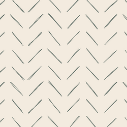Chevron in Dark Duck Green on Egret