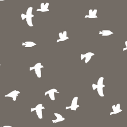 Flock Silhouette in Stone