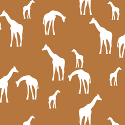 Giraffe Silhouette in Ginger