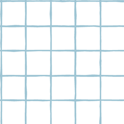 Windowpane in Bluebell on White
