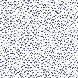 Doodle in Indigo on White