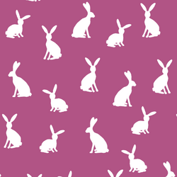 Cottontail Silhouette in Azalea