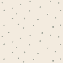 Celestial Stars in Sage Green on Egret