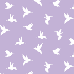 Hummingbird Silhouette in Lilac