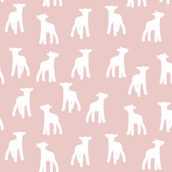 Lamb Silhouette in Blush