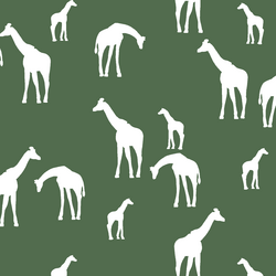 Giraffe Silhouette in Kale