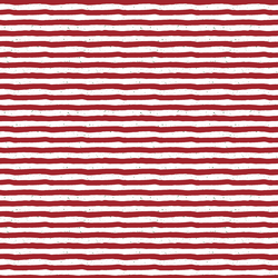 Small Merry Stripe in Berry Red