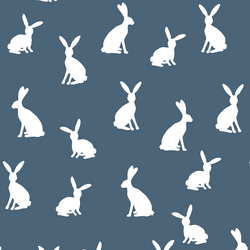 Cottontail Silhouette in Twilight