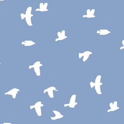 Flock Silhouette in Cornflower
