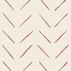 Large Chevron in Rust Red on Egret