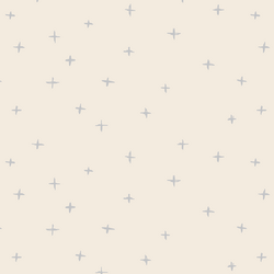 Swiss Crosses in Lunar Gray on Egret