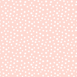 Little Modern Polka Dot in White on Sugar Pink