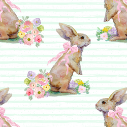 Striped Bunny Tales in Mist