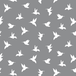 Hummingbird Silhouette in Smoke