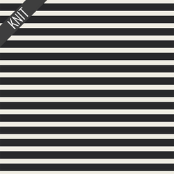 Striped Alike Knit in Caviar