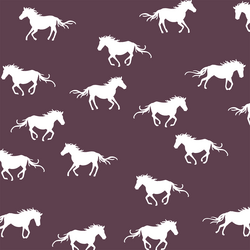 Horse Silhouette in Raisin