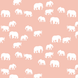 Elephant Silhouette in Petal