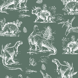 Dinosaurs in Cactus Green