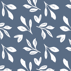 Garden Foliage in Evening Blue